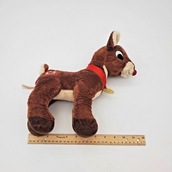 Rudolph the Red Nosed Reindeer Plush Stuffed Toy Dan Dee 50th 10" Tall Christmas - Picture 8 of 8